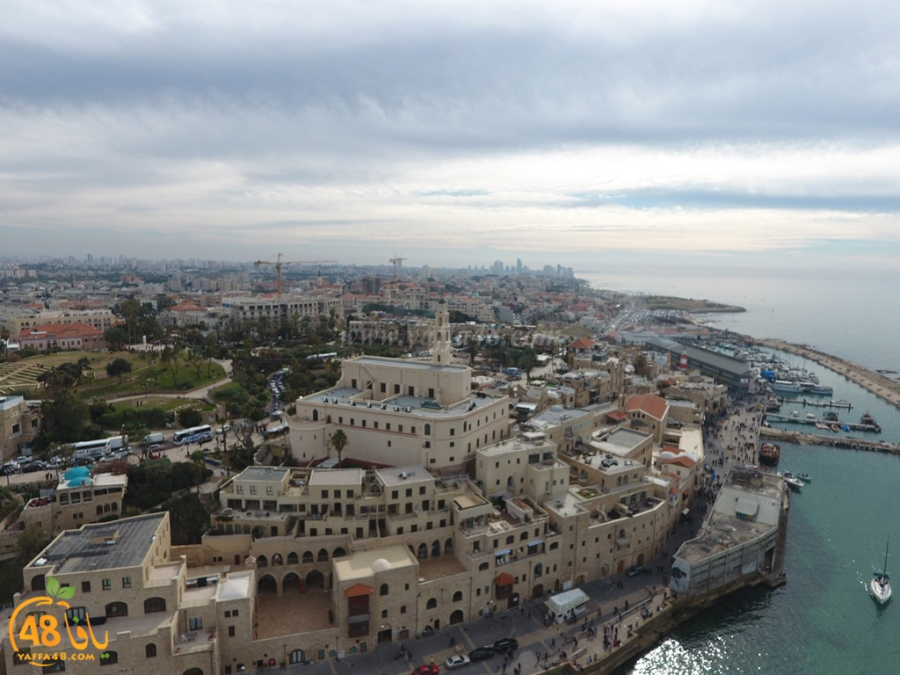 فيديو من ارتفاع 500 متراً - مشهد رائع لم تره من قبل لمدينة يافا وشاطئها